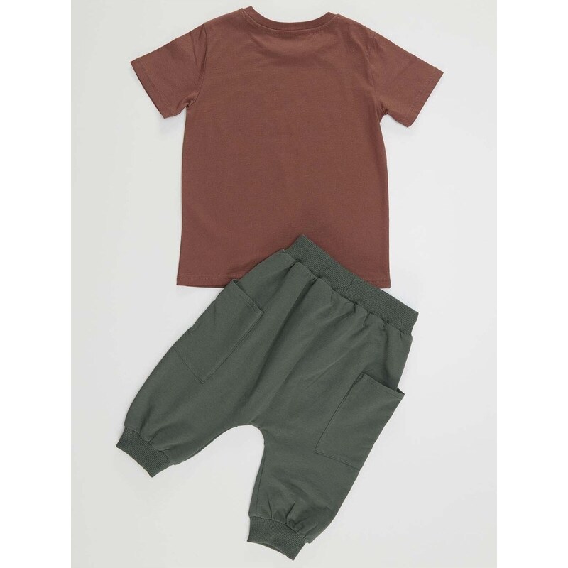 Denokids Cool Gang Boy's T-shirt Capri Shorts Set