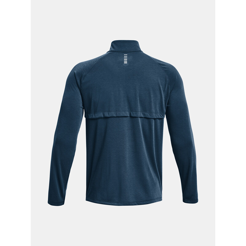 Under Armour Tričko UA STREAKER HALF ZIP-BLU - Pánské