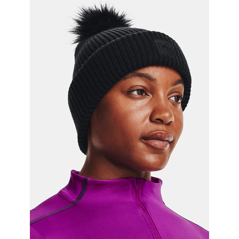Under Armour Čepice UA Halftime Ribbed Pom-BLK - Dámské 90128444