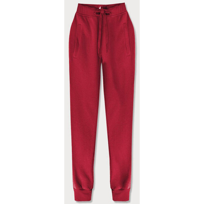 J.STYLE Tmavě červené teplákové kalhoty (CK01-35) 73782635