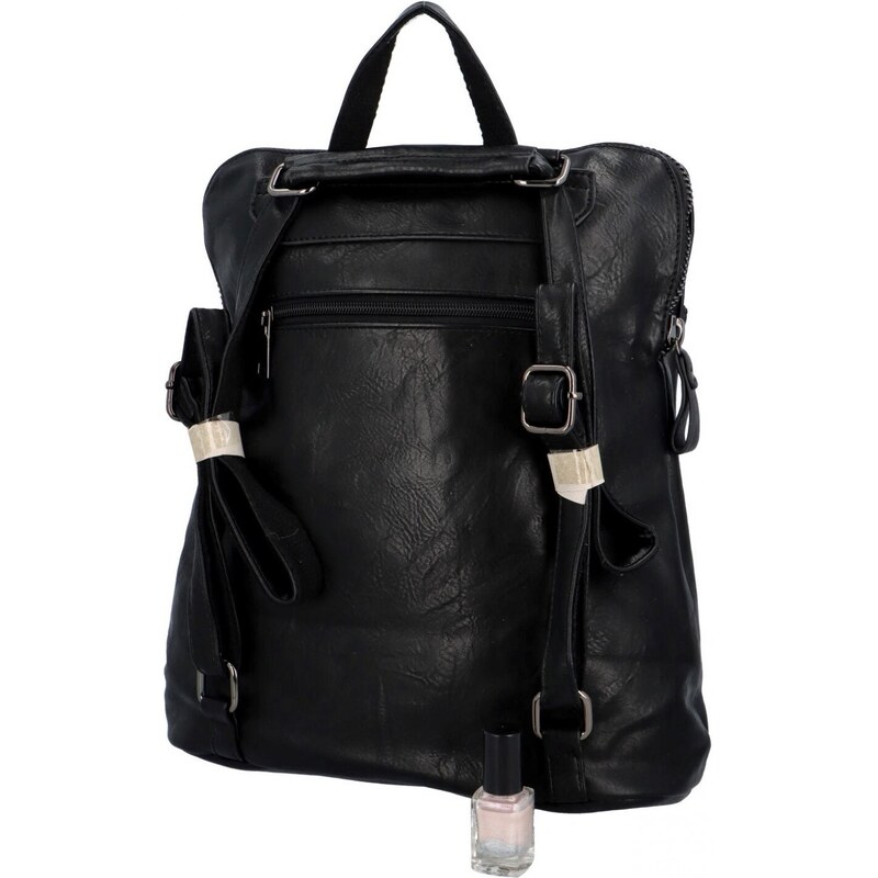 Urban Style Praktický dámský koženkový kabelko/batůžek Reyes, černá