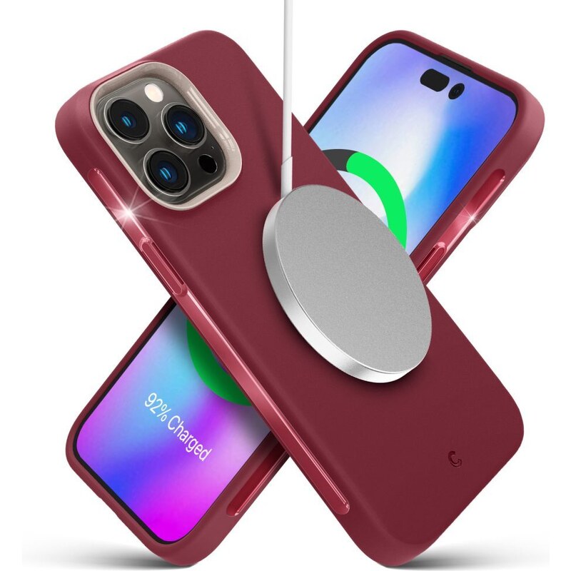 Ochranný kryt pro iPhone 14 Pro - Spigen, Cyrill Ultra Color Mag Sangria