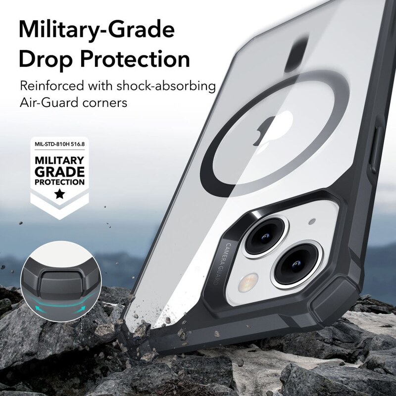 Ochranný kryt pro iPhone 14 Pro MAX - ESR, Air Armor HaloLock Clear/Black