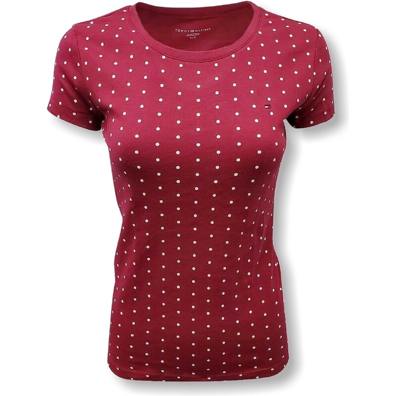 Tommy Hilfiger dámské tričko Dots červené
