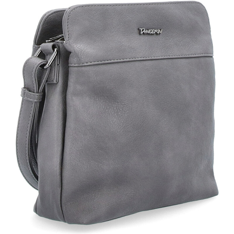 Kabelka ze syntetické kůže crossbody Tangerin šedá 8021 TS 106554327