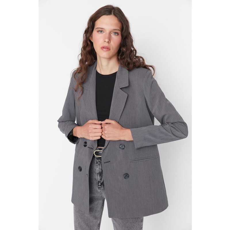 Women's blazer Trendyol Gray