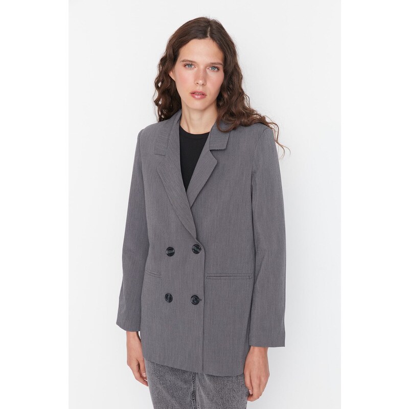 Women's blazer Trendyol Gray