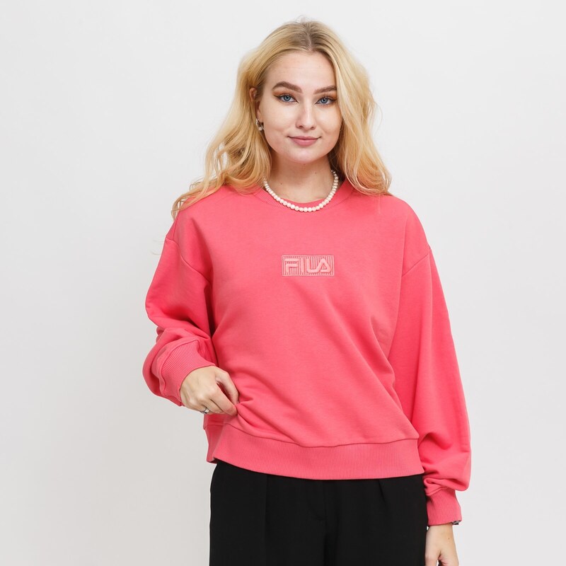 Fila BANSKO cropped crew sweat Tea Rose