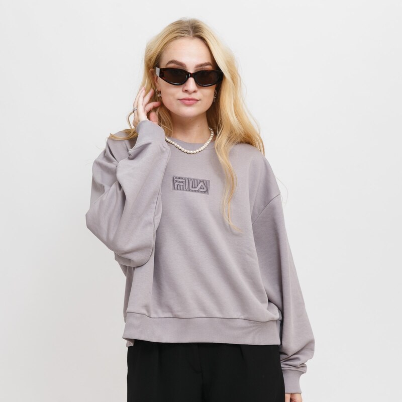 Fila BANSKO cropped crew sweat Gull