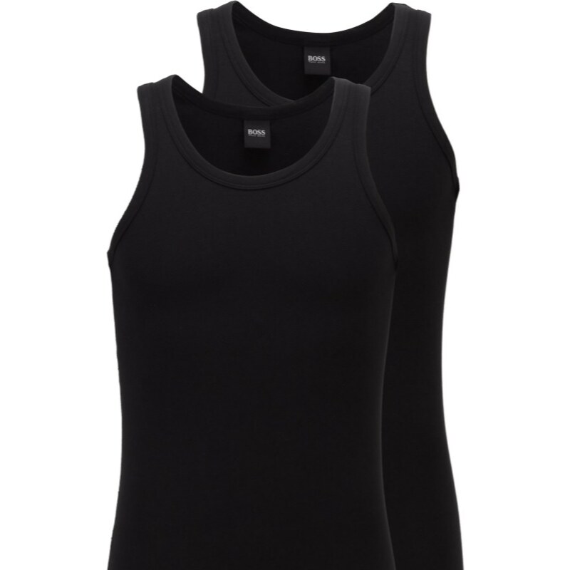 Pánský nátělník 2ks 50325406 001 černá Hugo Boss