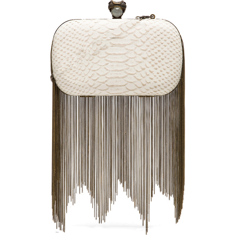 House of Harlow Jude Clutch in Ivory