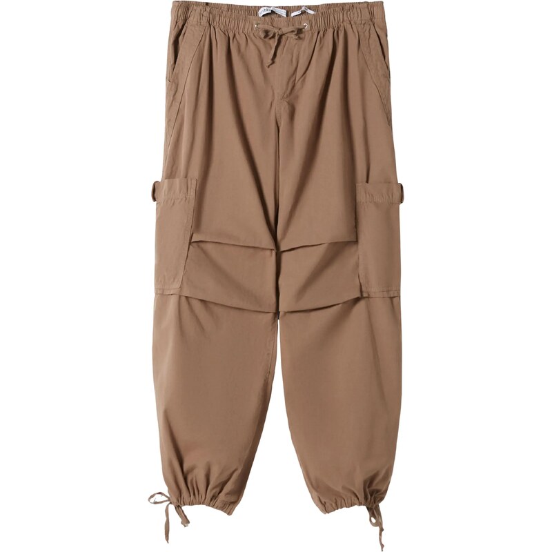 Bershka Kalhoty hnědá 98144807