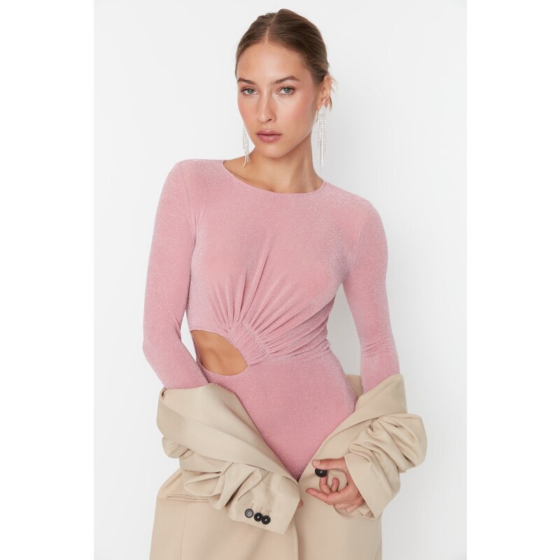 Trendyol Pink Knitted Bodysuit