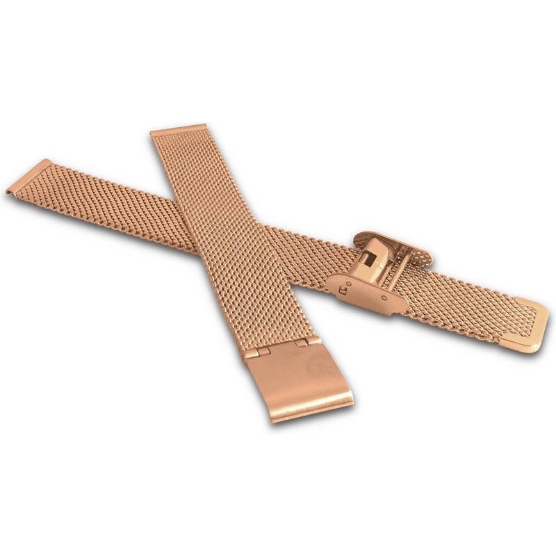 MINET Rose gold kovový tah MESH Band Rose Gold - 14 MPSNR14