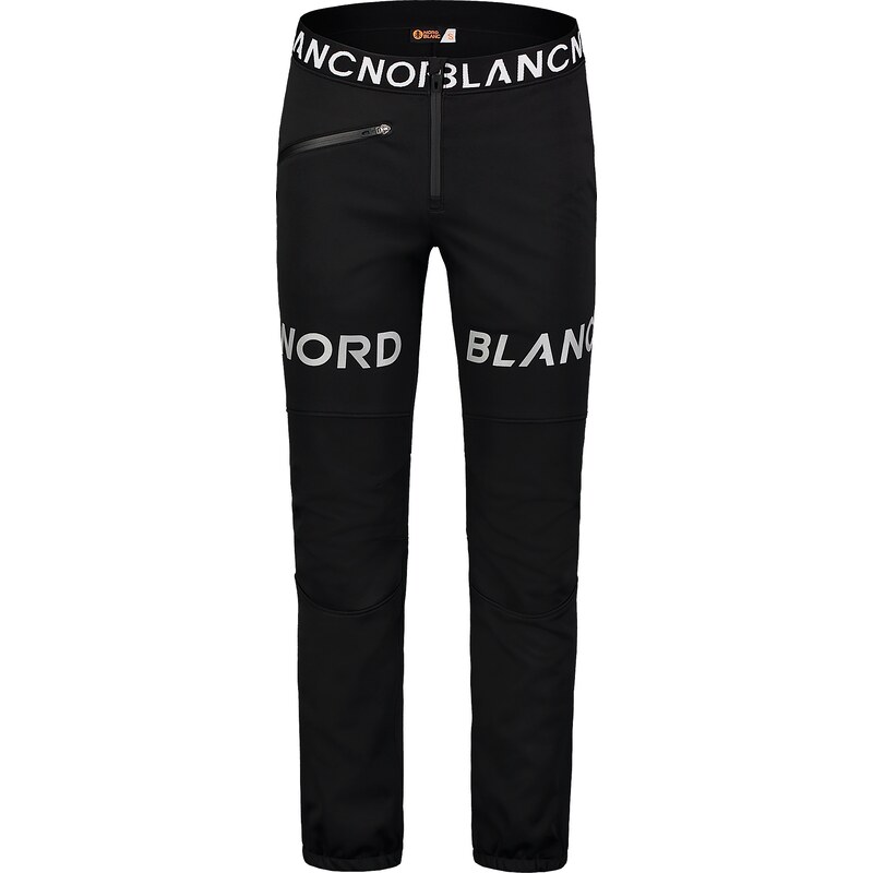 Nordblanc Černé pánské zateplené nepromokavé softshell kalhoty KNUCKLE