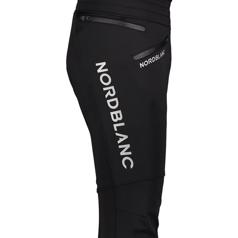 Nordblanc Černé pánské zateplené nepromokavé softshell kalhoty NORTHWARD