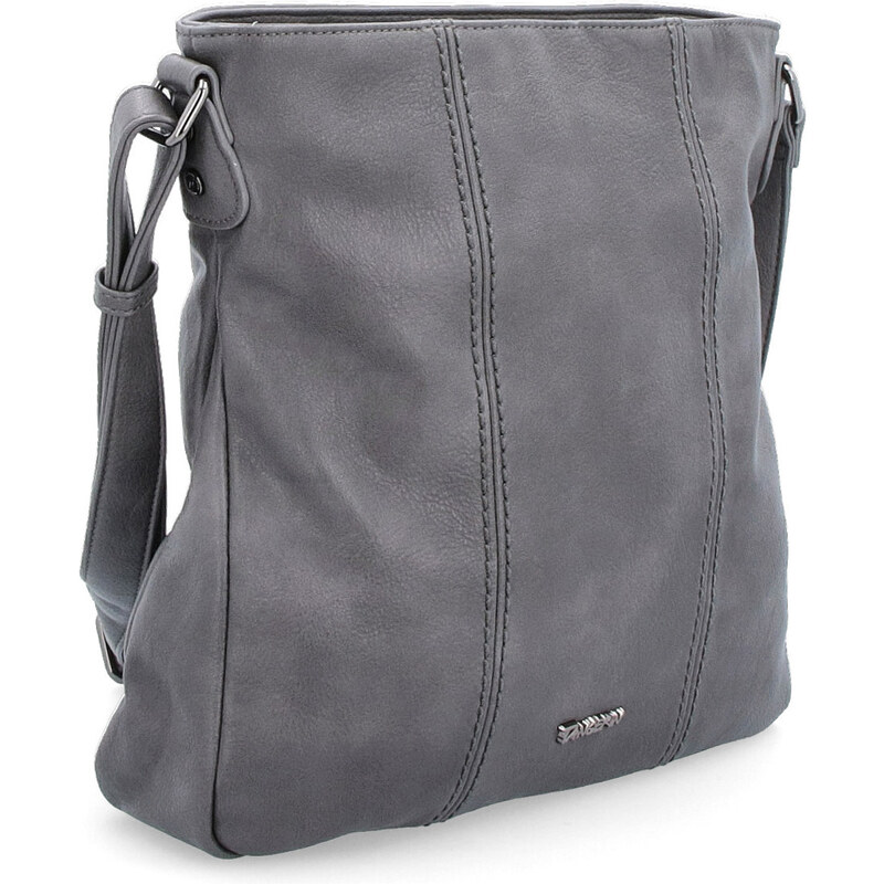 Kabelka ze syntetické kůže crossbody Tangerin šedá 8004 TS 88768080