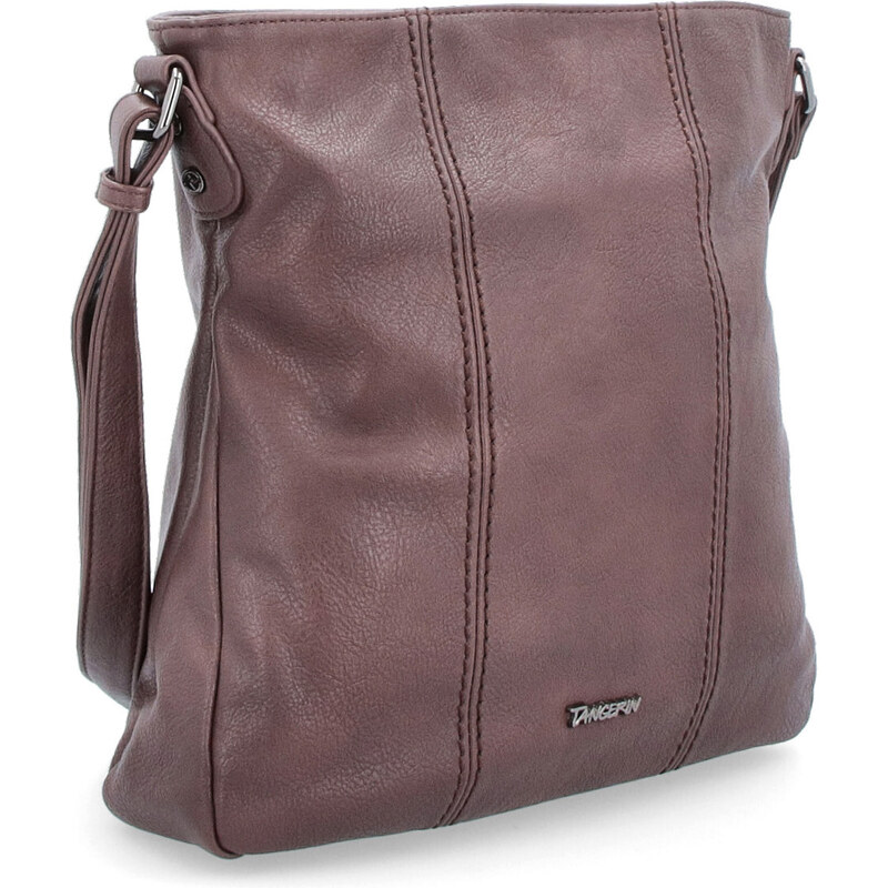 Kabelka ze syntetické kůže crossbody Tangerin hnědá 8004 TH 106554296