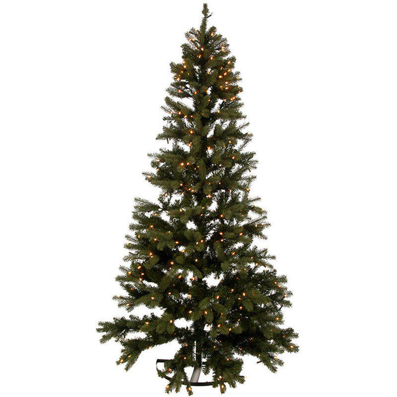 Umělý vánoční strom s LED světlem J-Line Arcai 1/2, 225 cm