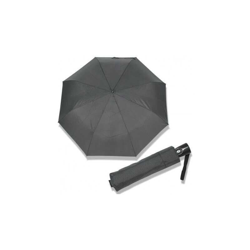 Doppler Magic Fiber - pánský plně automatický deštník, šedá
