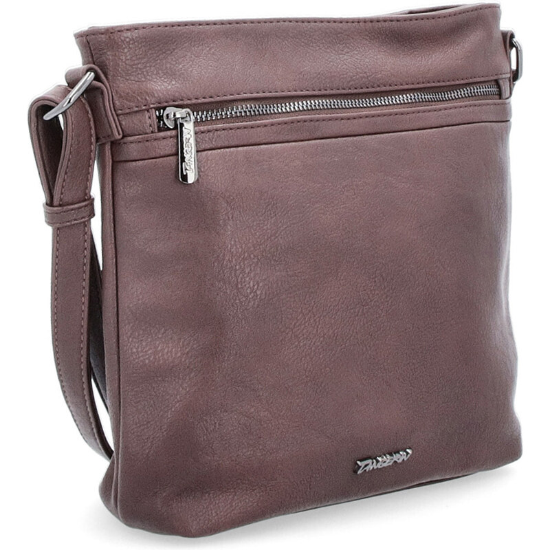 Kabelka ze syntetické kůže crossbody Tangerin hnědá 8022 TH 106554325