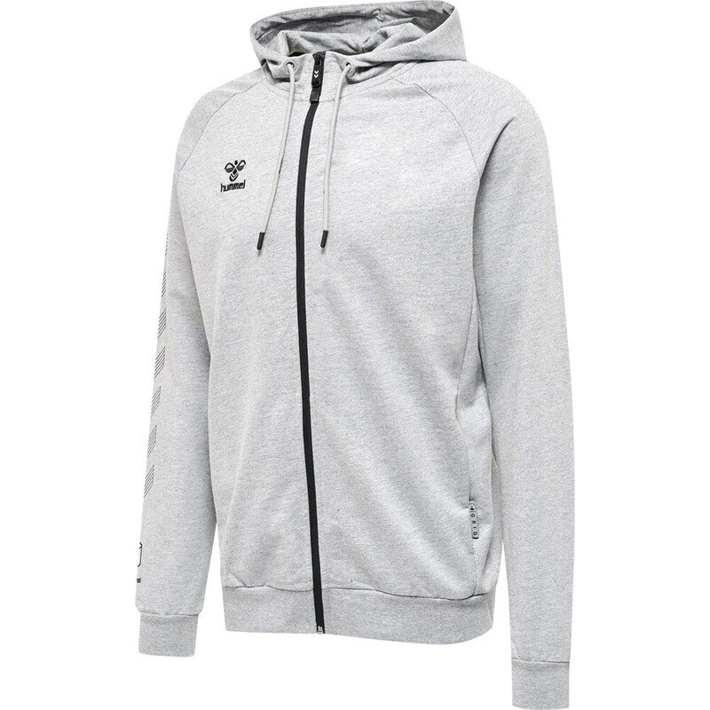 Hummel ikina s kapucí Huel hlOVE GRID COTTON ZIP HOODIE 215007-2006