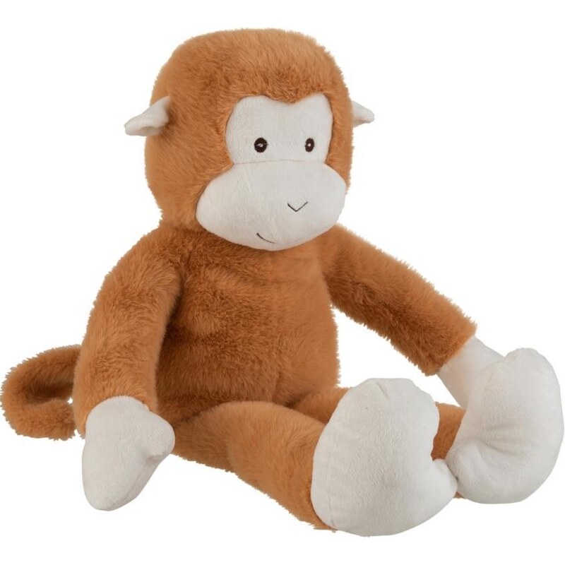 Hnědá plyšová opice J-Line Monk