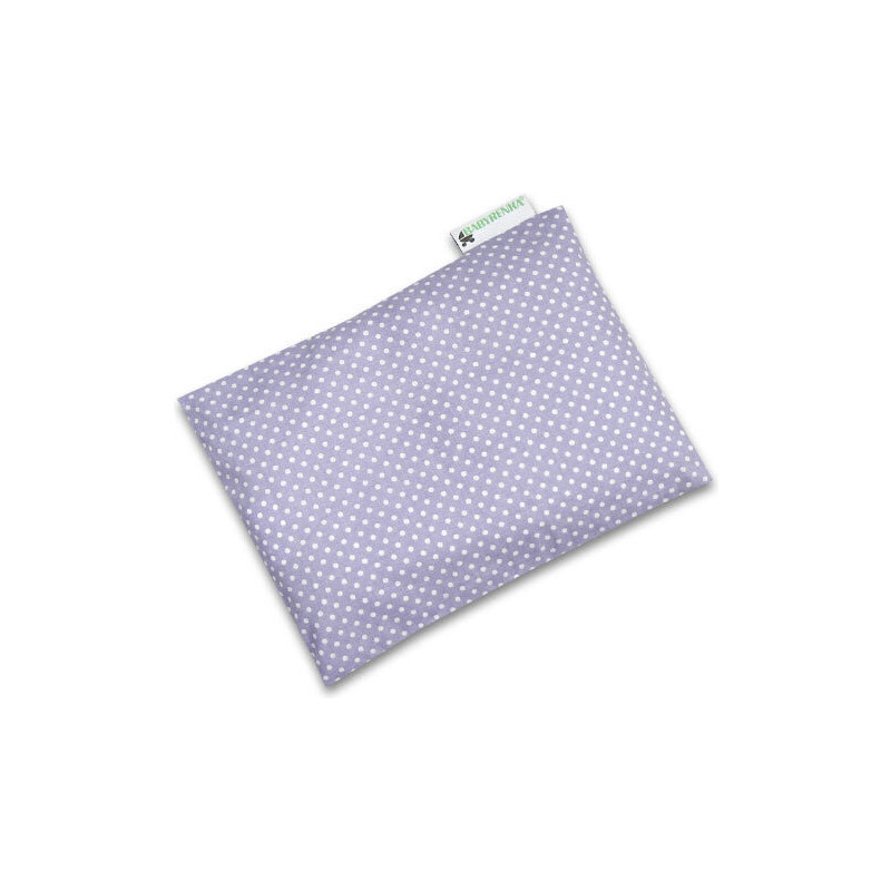 Babyrenka nahřívací polštářek z pohankových slupek s povlakem 20x14 cm Dots lila