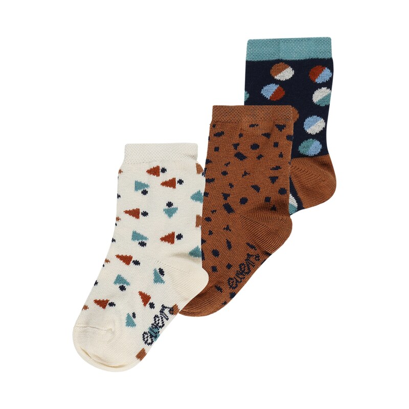 EWERS Ponožky béžová / noční modrá / hnědá