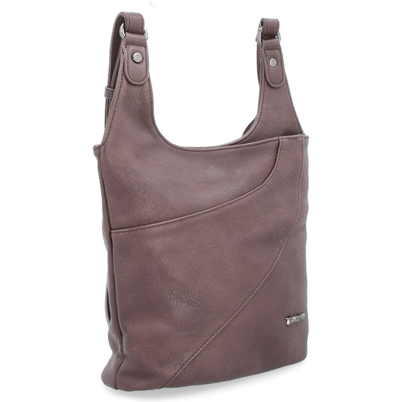 Kabelka ze syntetické kůže crossbody Tangerin hnědá 8026 TH 106554314