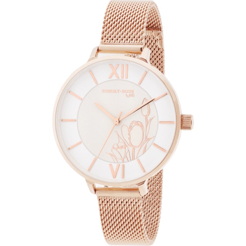 JVD SUNDAY ROSE Dámské luxusní designové hodinky SUNDAY ROSE