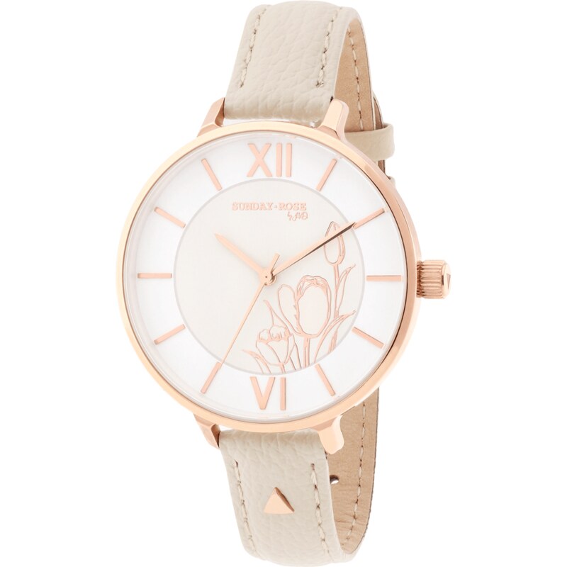 SUNDAY ROSE Dámské designové hodinky SUNDAY ROSE Fashion Tulip Leather 73852829