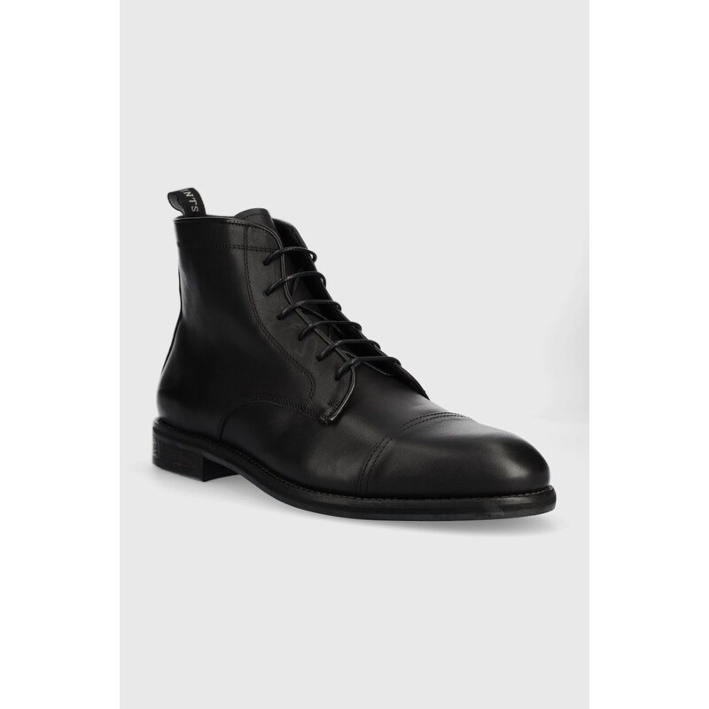 Kožené boty AllSaints Harland pánské, černá barva