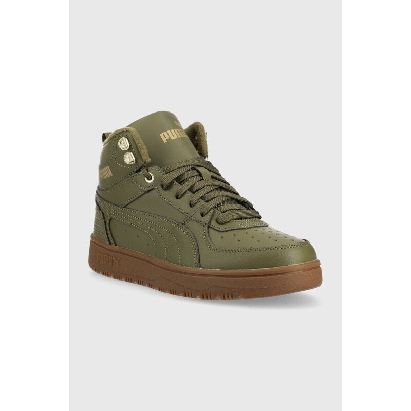 Sneakers boty Puma Rebound Rugged zelená barva, 387592