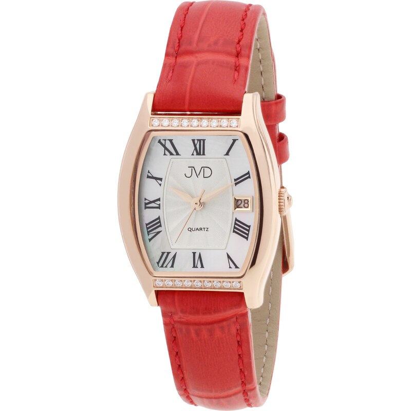 JVD Dámské elegantní hranaté šperkové hodinky JVD JG1027.4