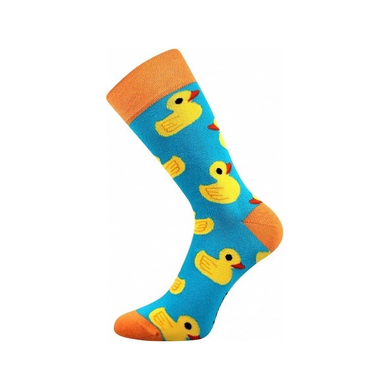 DEPATE barevné veselé ponožky Lonka - KAČENKY - 1pár EXTRA 43-46