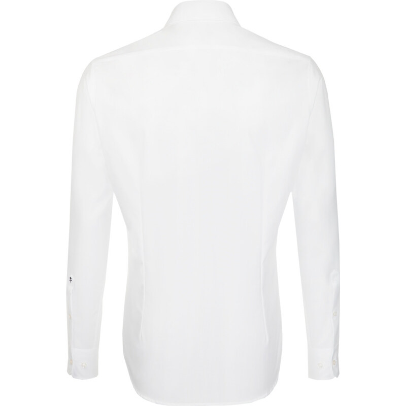 Pánská bílá nežehlivá košile Shaped fit s dlouhým rukávem Seidensticker