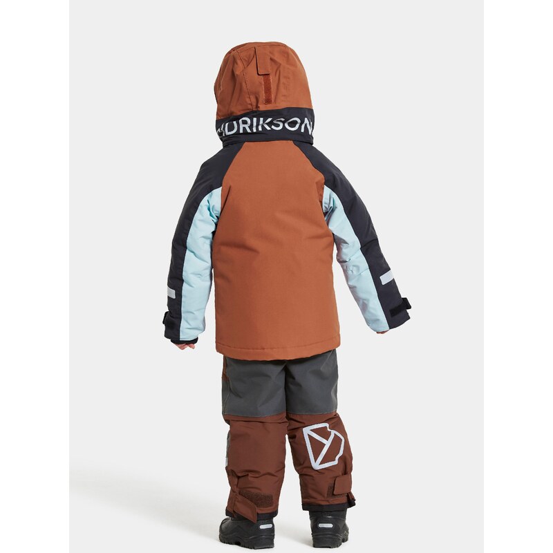 Dětská zimní bunda Didriksons Neptun Acorn Brown