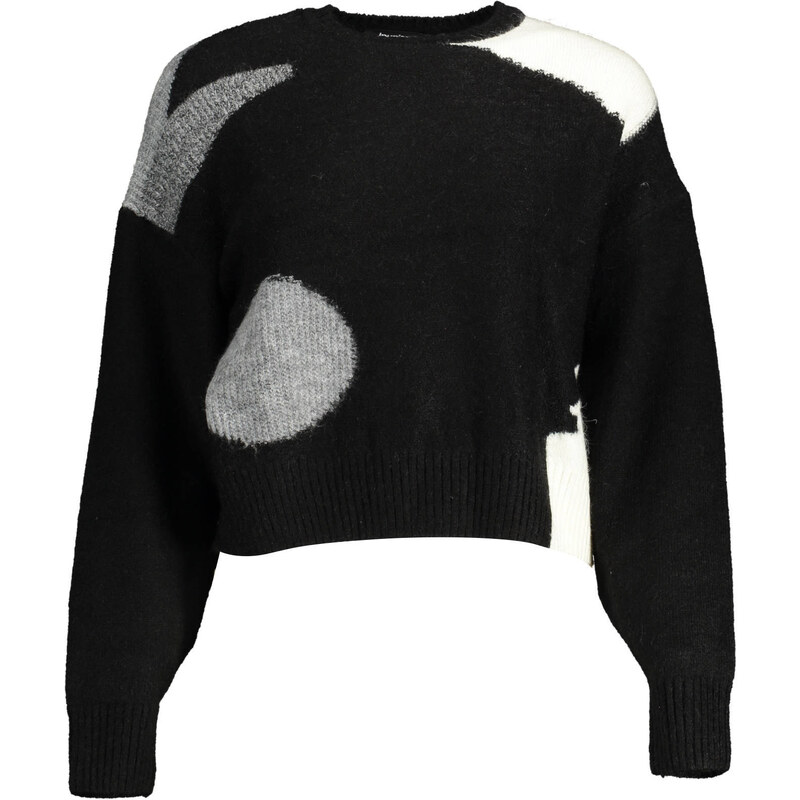 Černý vzorovaný svetr Desigual