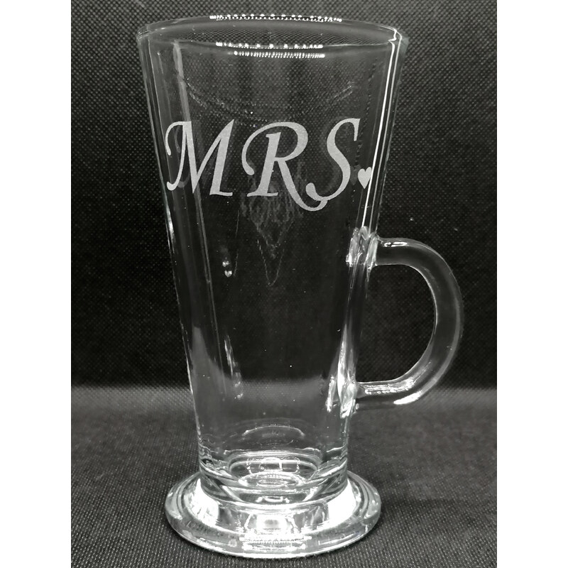 Minte Set sklenic na latte - MR & MRS