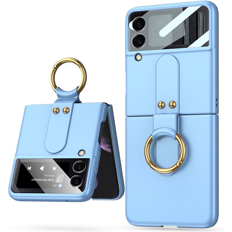 Ochranné pouzdro pro Samsung Galaxy Z Flip4 - Tech-Protect, Icon Ring Sky Blue