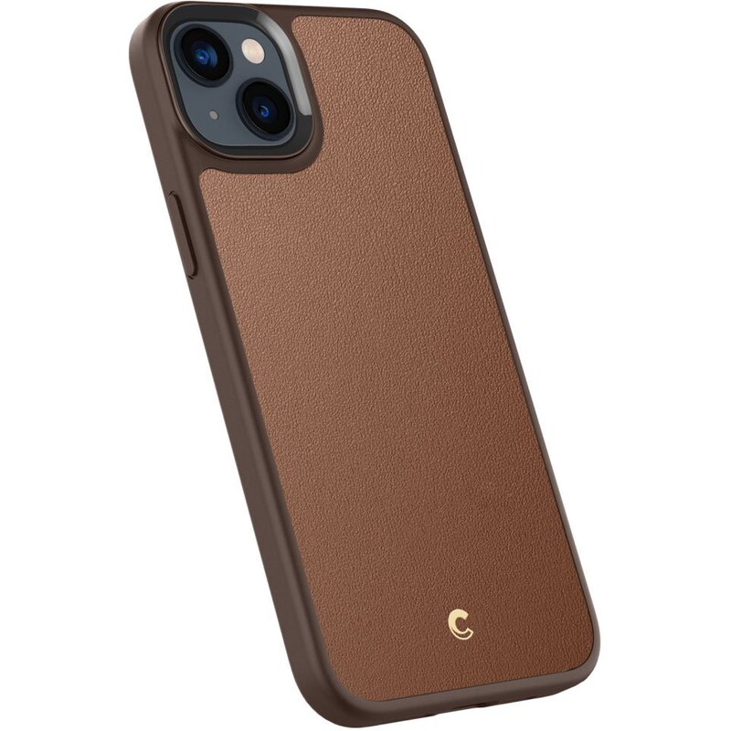 Ochranný kryt pro iPhone 14 PLUS - Spigen, Cyrill Kajuk Mag Saddle Brown