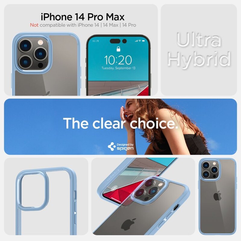 Ochranný kryt pro iPhone 14 Pro MAX - Spigen, Ultra Hybrid Sierra Blue