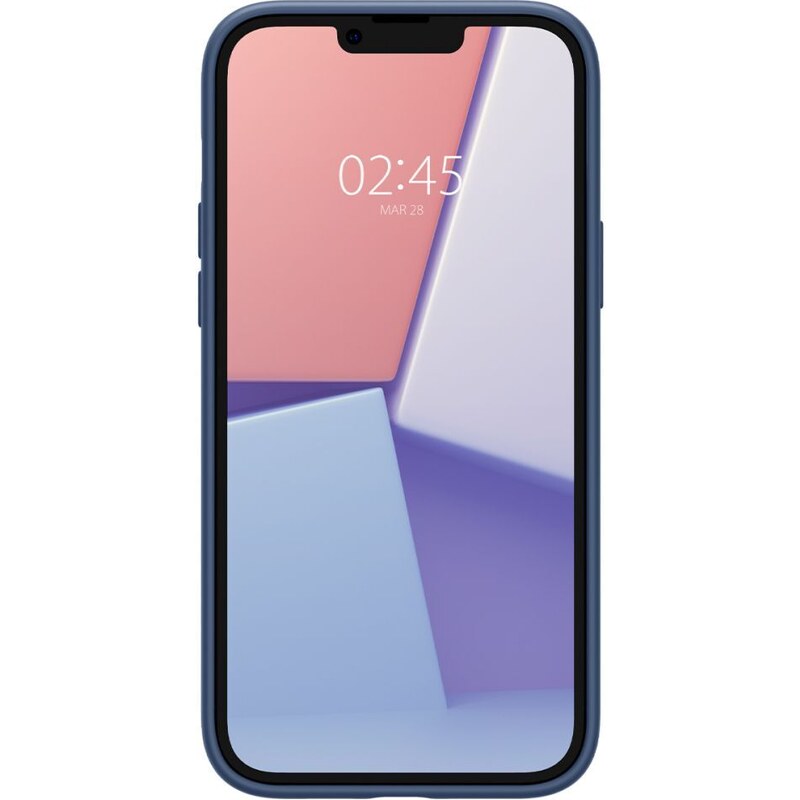 Ochranný kryt pro iPhone 14 PLUS - Spigen, Silicone Fit MagSafe Navy Blue