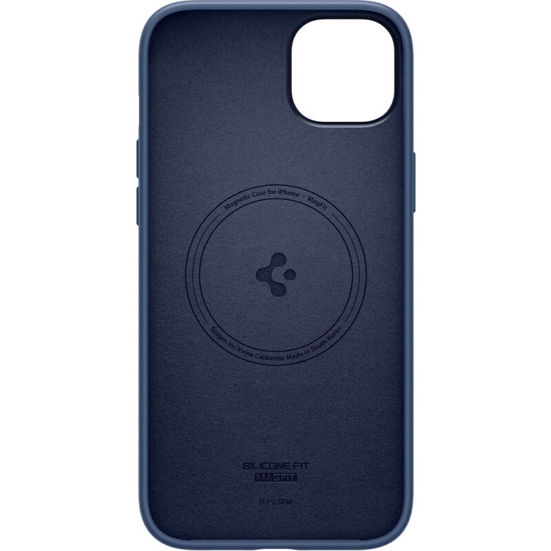 Ochranný kryt pro iPhone 14 PLUS - Spigen, Silicone Fit MagSafe Navy Blue