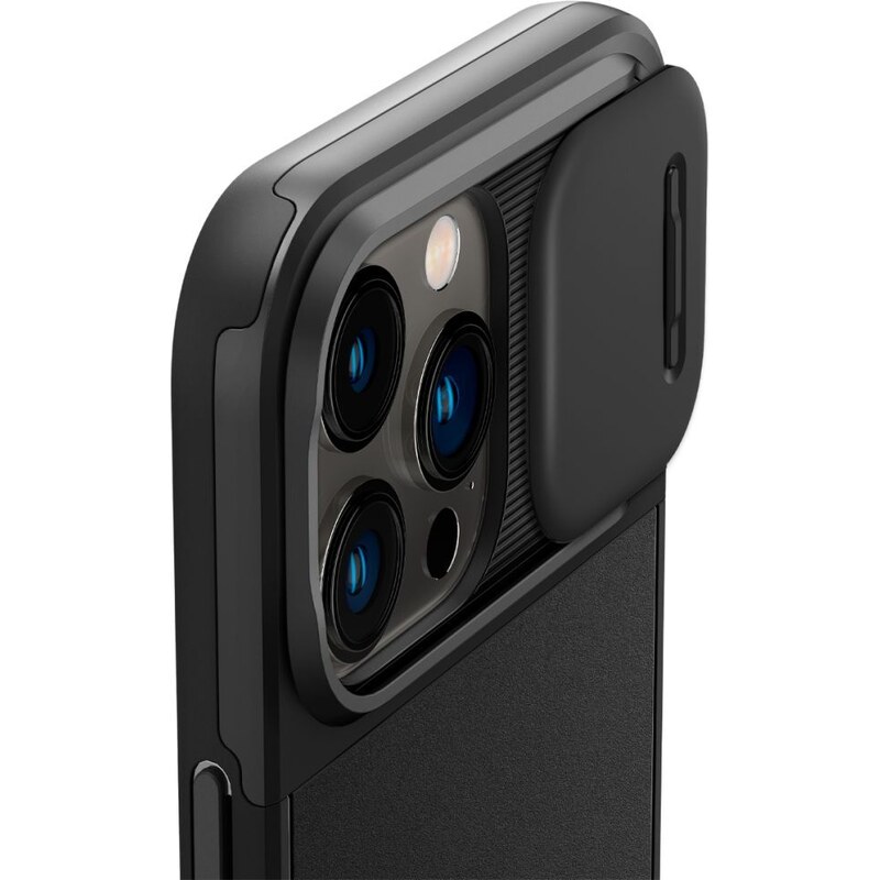 Ochranný kryt pro iPhone 14 Pro - Spigen, Optik Armor Mag Black