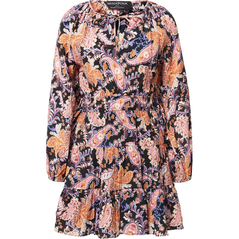 MINKPINK Šaty CELESTIA světle fialová / oranžová / růžová / černá 109494632