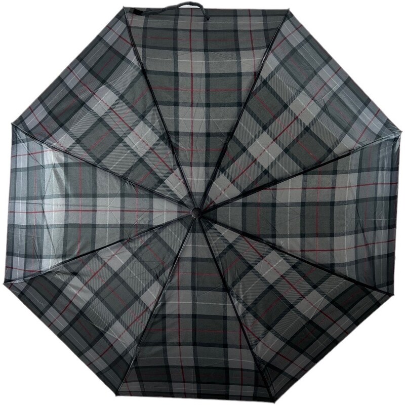 Swifts Kostkovaný skládací deštník černošedá 1123