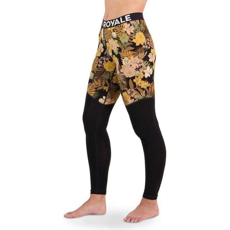 Dámské merino legíny Mons Royale Cascade Flex floral camo