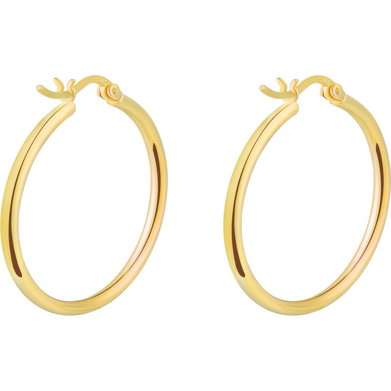 Olivie Stříbrné 3cm KRUHY GOLD 7069 73906438